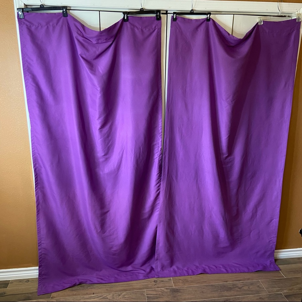 Your Zone - Purple Curtain panel pairs Sz 42" x 84"